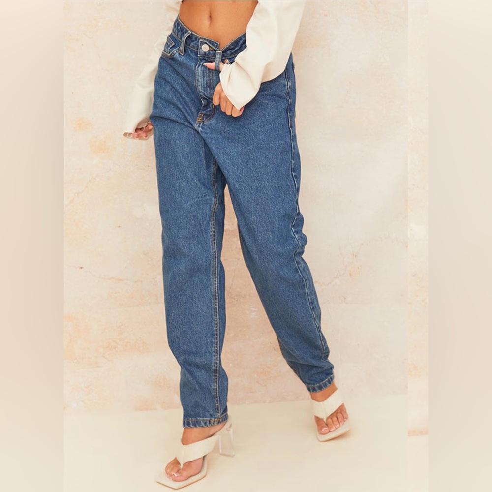 PLT Mid Wash Mom Jeans